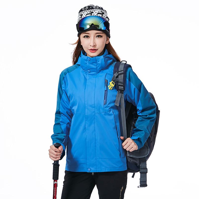 Herren- & Damen Winddichte 3-in-1 Abnehmbare Winter Bergsteigerjacke - Übergröße, Warm & Dick