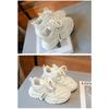 Girls' Sports Shoes Spring New Breathable Children's Daddy Shoes Soft Soles Students Running Shoes Students Small White Shoes