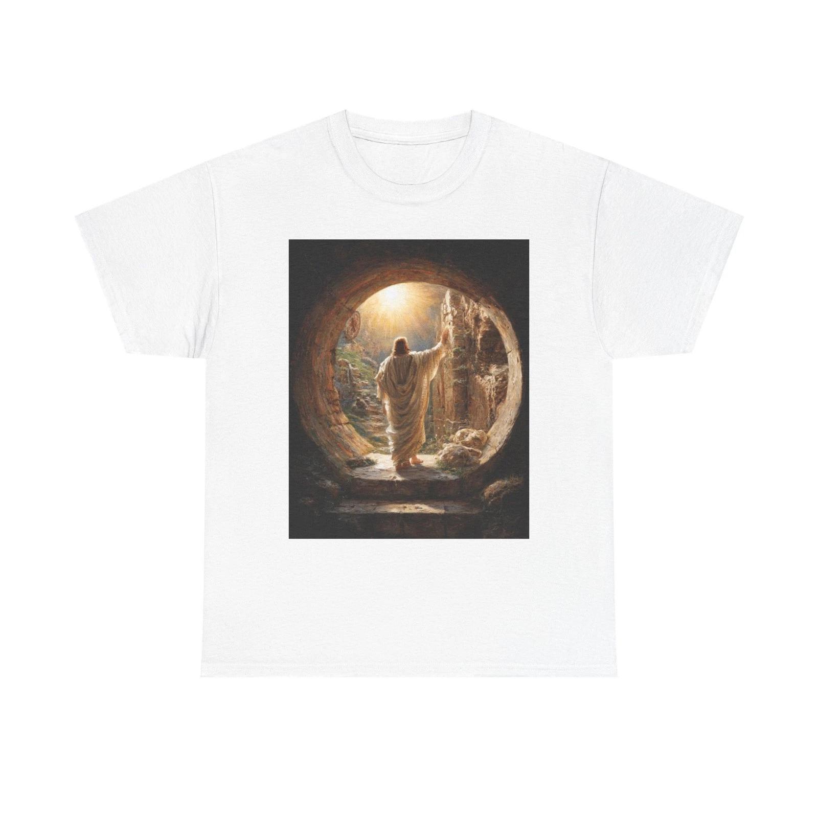 Resurrected Christ Matthew 28:9-10 TTshirt | Jesus Is Risen Tee L