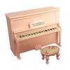 1 Set Miniature Scale 1:12 Smooth Wear-resistance Dollhouse Wooden Piano for Decor