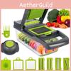 Fruit Vegetable Cutter Slicer Grater Shredder Drain Basket Slicer 8 In Gadgets 1