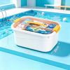 BNBS Portable Waterproof Beach Storage Box: Clear, Handheld Organizer for Outdoor Swimming Supplies