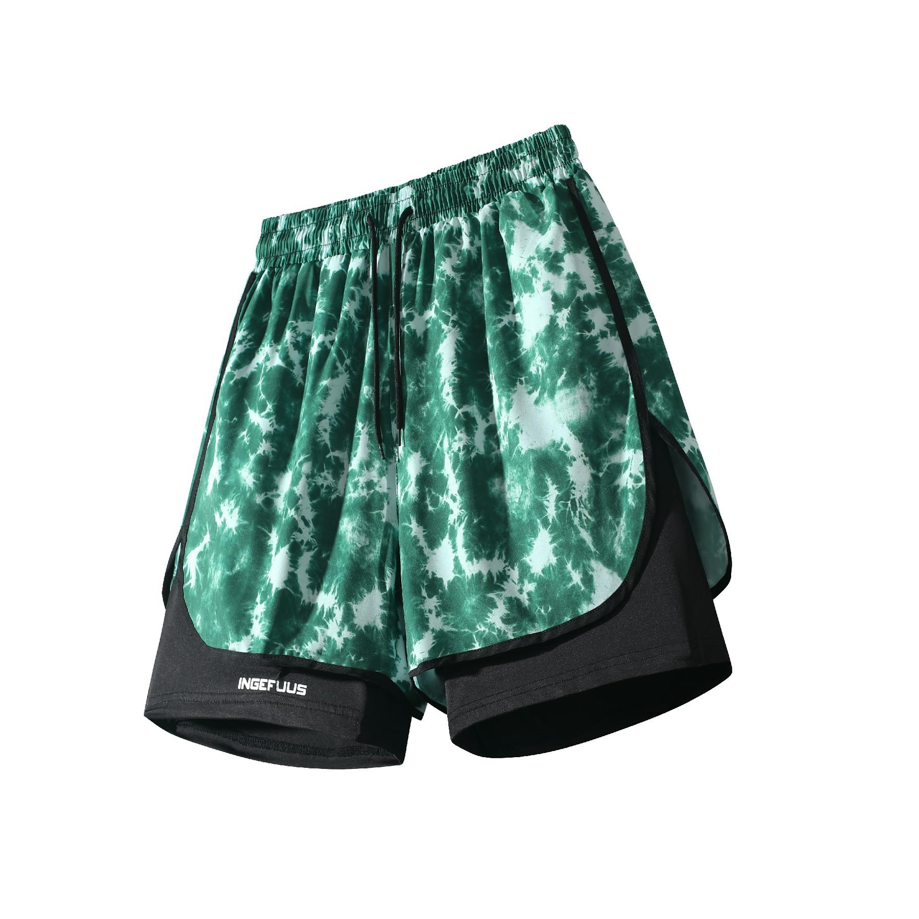 

Summer Lightweight Breathable Basketball Pants, Men s Beach Pants, Men s Sports Pants, Men s Shorts, Men s Anti Stripping Running and Fitness Pants XXL зелений