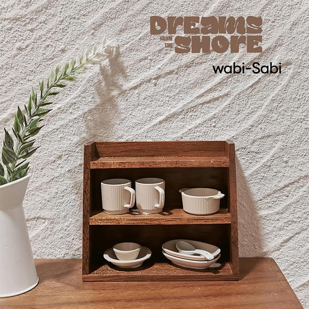 1/12 Dollhouse Wall Cabinet Doll Accessories Decoration Scenery Supplies Simulation Toy