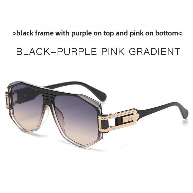 

Classic Pilot Sunglasses For Men With Uv400 Protection And Geometric Frame For Outdoor Activities GrayYellowGradient