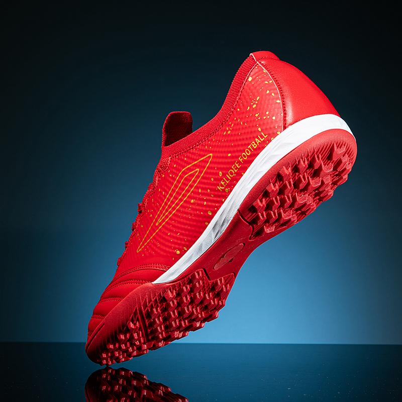 

Мода 2025 Мужские высокие футбольные бутсы FG/TF Футбольные бутсы Детские Противоскользящие Тренировочные бутсы для травы Широкий размер 31-48 N 45 красный