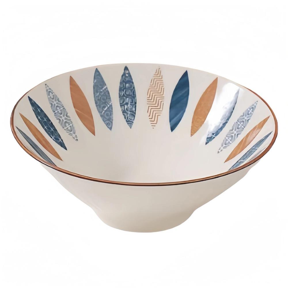 Japonská miska s uchem pro domácnost prémiový smysl ramenová miska 8 palcová velká závitová polévková mísa keramická nudlová mísa speciální velká mísa