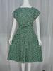 2025 European & American Summer Floral Lace Dress - Casual Short-Sleeved Pleated Skirt
