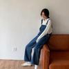 Japanese Vintage Air Girl Loose Straight-Leg Workwear Overalls - 2025 Trend Jeans