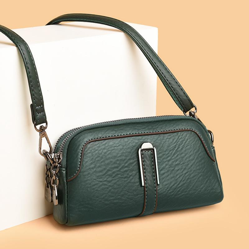 New Fashionable and Minimalist Style Women's Bag, Crossbody Bag with Pleated Texture, Niche Commuting Mommy Bag