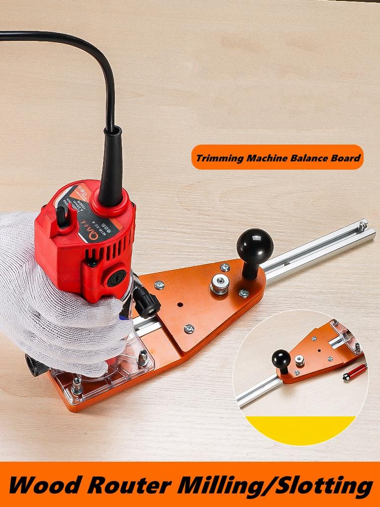 Trimming Machine Balance Board Flip Board Bottom Plate Slotting Chamfering Woodworking Electric Wood Milling Installation Board