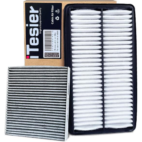 Cabin Engine Air Filter Kit For Odyssey (2018 2024 2025) Replaces 80292-TF0-G01, 17220-5J6-A10