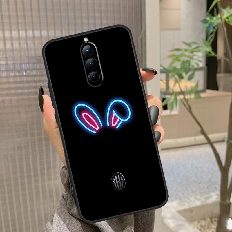 Neon Light Phone Case For Nubia Red Magic 6S 7S 8S Pro 5G 5S 6R Red Magic 6 7 8 Pro Plus Cover Coque