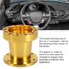3inch   Car Steering Wheel Hub Aluminum Spacer Steering Wheel Hub Adapter Kit (Black)
