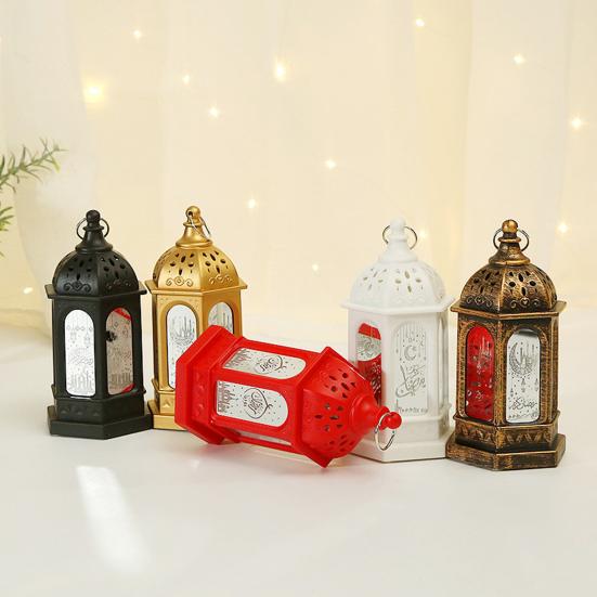 Kerzenlicht Vintage Europäischer Stil Leuchtend Zierlich Dekorativ Retro Schloss Design Kerzenständer Festival Ornament