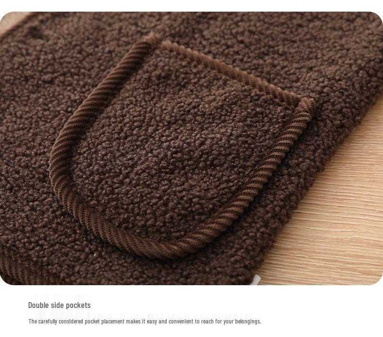 Spring & Autumn Lamb Wool Vest - New Thickened Warm Shawl for Mid-Aged Women