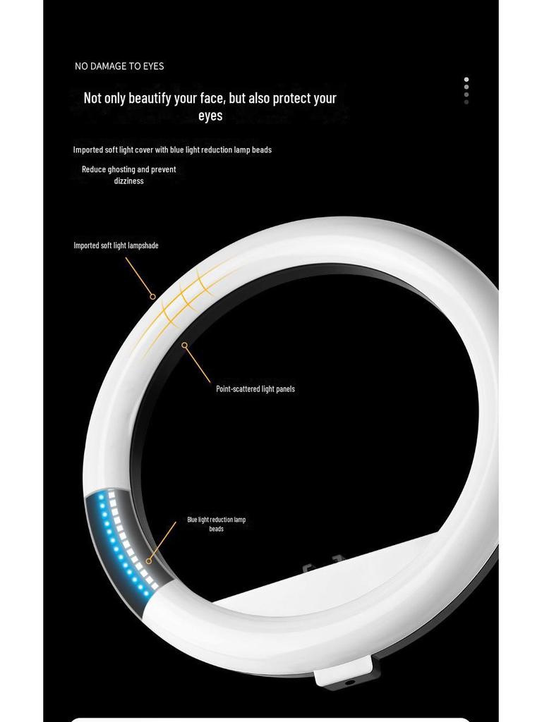 Portable Multi-Function Ring Light for Indoor Photography and Selfies