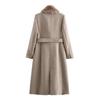 European and American style, new women's clothing, versatile, fashionable fur collar woolen coat 9225147