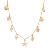 Women's Beach Pendant Necklace Fashion   Pendant Gold Chain Necklace Beach Jewelry Ocean   Conch Pendant Necklace Women