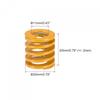 Uxcell Die Springs 11x20x20mm, High-Strength Coil Springs, Compression Springs, Light Load, for 3D Printers and Electrical Components, 2pcs, Yellow