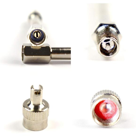 

2-Pack 4 inches Truck RV Car Bike Motorcycle SUV Vehicle Dual Wheel Tire Valve Extender Extension Adaptor