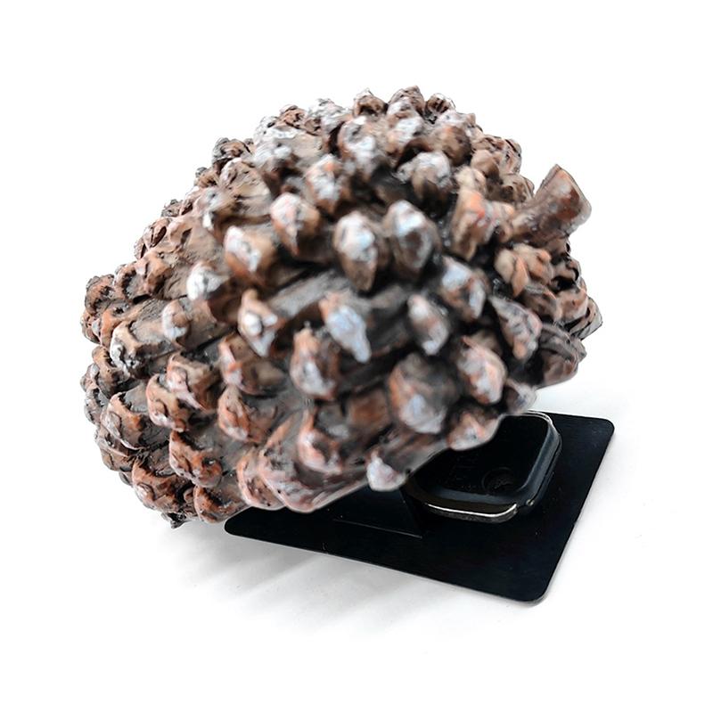 

Креативный уличный садовый сейф для ключей Скрытый в виде сосновой шишки Выглядит как настоящий Безопасный ящик для хранения для домашних ключей, денег, драгоценностей, сейфов чёрный