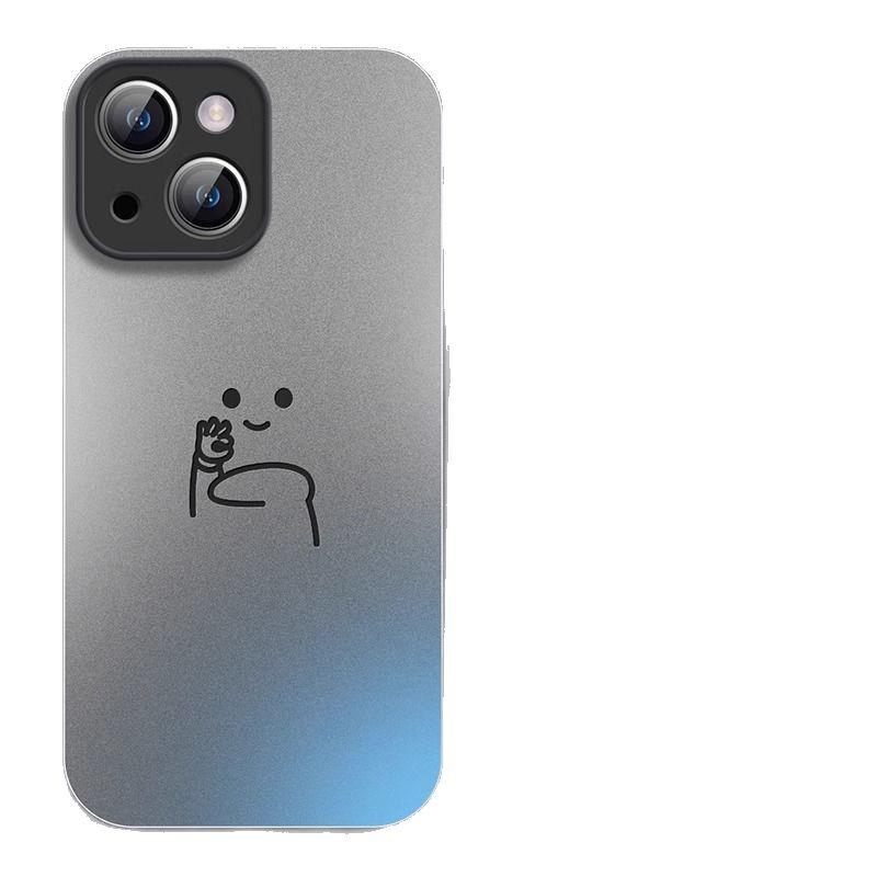 Frosted Glass Apple 15promax Mobile Phone Case 15 New 14 Villain Bier 13pro Anti-drop 12 All-inclusive Set