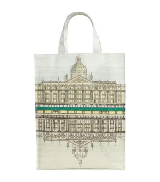

Harrods Medium Architectural Building Shopper Bag (Size M) [Used]