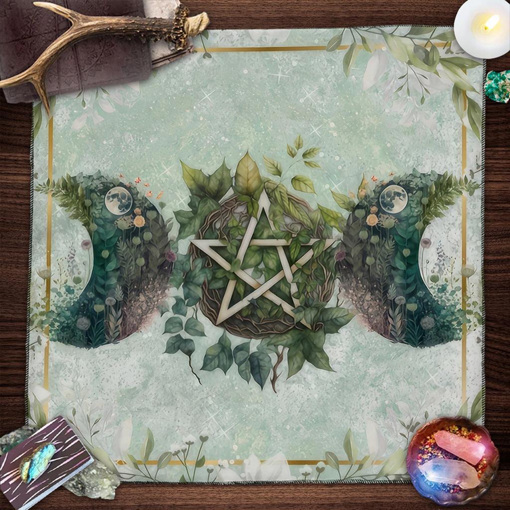 Square Flannelette Tarots Altar Cloth Board Game Pad Astrological Oracles Table Cover Card Mat Divinations Tablecloth