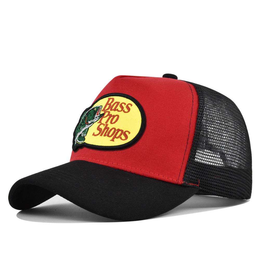 Cappellino a Rete con Visiera Curva e Ricamo a Punto Croce - Cappello da Sole Estivo