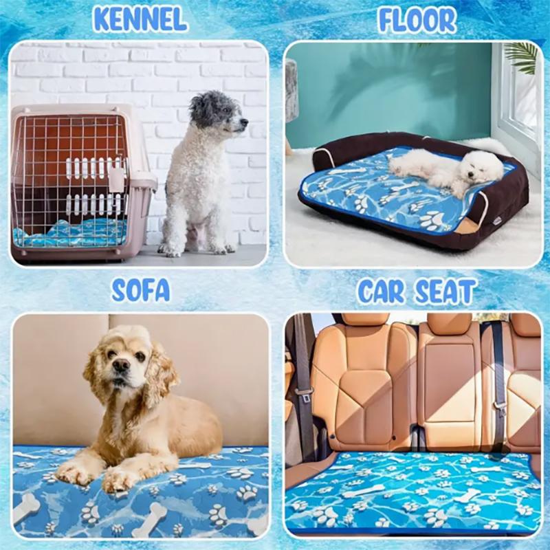 Dog Cooling Pad Self-Cooling Ice Silk Washable Pet Mat Comfortable Cooling Pad for Dogs And Cats Cooling Beds Cats Accessories
