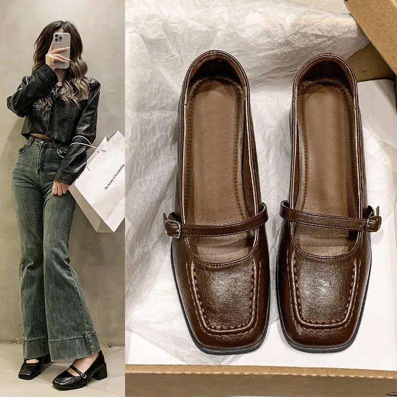 2024 Новые универсальные брендовые туфли на высоком каблуке для женщин — фото 3