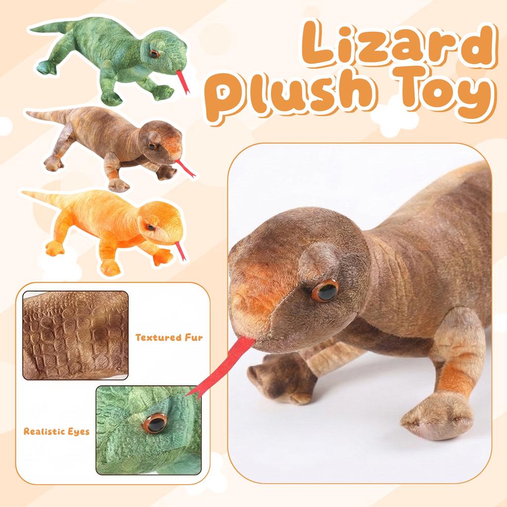 Realistic Lizard Plush Toy, Children's Gift, Home Decor, Stuffed Toy