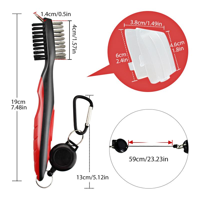 Golf Club Cleaner Golf Cleaning Brush With Carabiner Groove Sharpener Cleaner Multi Style Golf Sports Accessories Drop Ship 5
