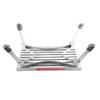 RV Step Stool Multifunctional Rubber Feet Silver Gray Stable Aluminum Alloy RV Foldable Step Stool