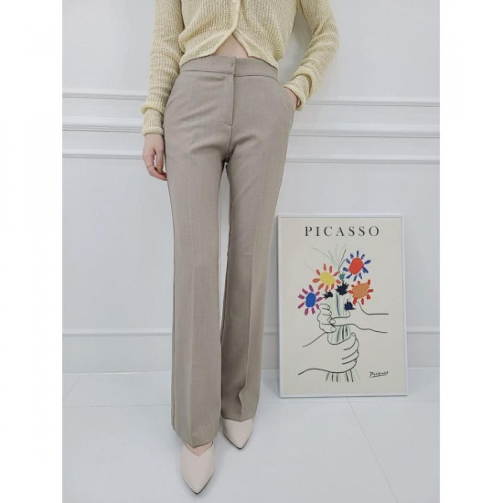 Style Latte Women High Waist Flared Slacks Span Pants