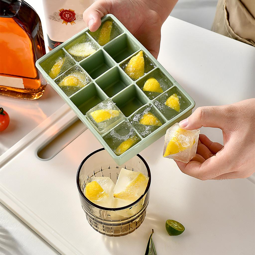 15/24 Gitter Eis Kuchen Silikonform Gefrorene Whiskeykugel Eis am Stiel Eiswürfelbehälter Box Lutscherherstellung Geschenke Küchenwerkzeuge Zubehör