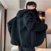 Lamb Fleece Sweater Men's Winter Trend Men's Clothing Youth Hooded Jacket Fleece Thickened Men's Jacket