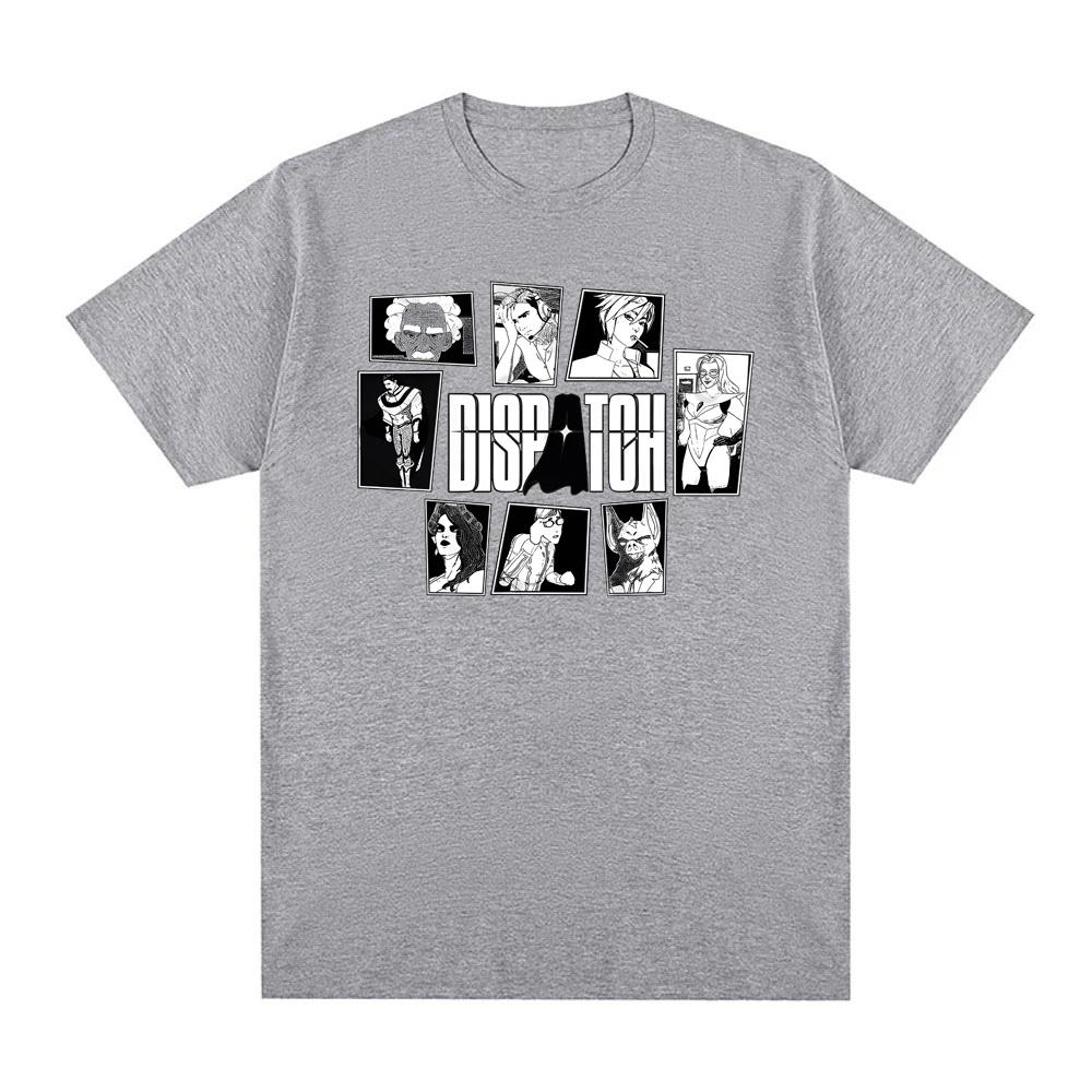 Dispatch Game Manga Style Game Logo Collage Funny Graphic Print Tee Men Women Cotton Comfortable High Quality Soft Oversized Top