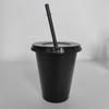 1 Pcs Reusable Straw Drinking Cup Personalized Flash Powder Water Bottle Durable Plastic Tumblers With Straws,Lid