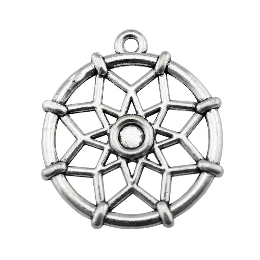 Flowers Of Life Charms Vintage Alloy Pendants For Nature Inspired Jewelry Making