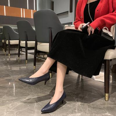 Fashion Women's Shoes Shallow Women's High Heels Hot Sale Shallow Office and Career Sexy Pointed Toe Plus Size Heels Women