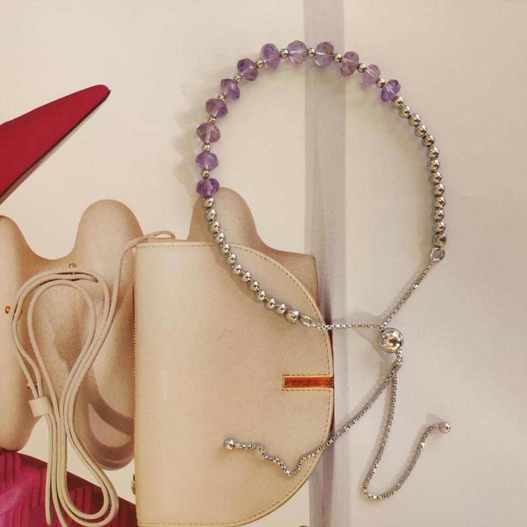 Silver Bracelet with Natural Amethyst 13.144ct (2129028)