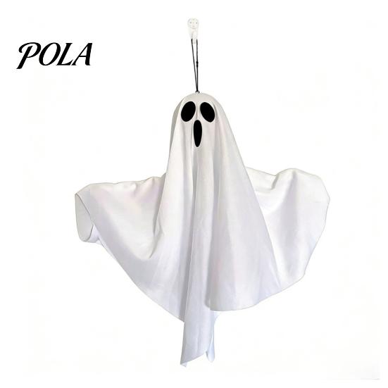 Halloween Tree Ornament Glowing Ghost Hanging Decor, Fabric Light Up for Window Decor Garden Door, Spooky Yard Patio Decoration Party, Trick or Treat