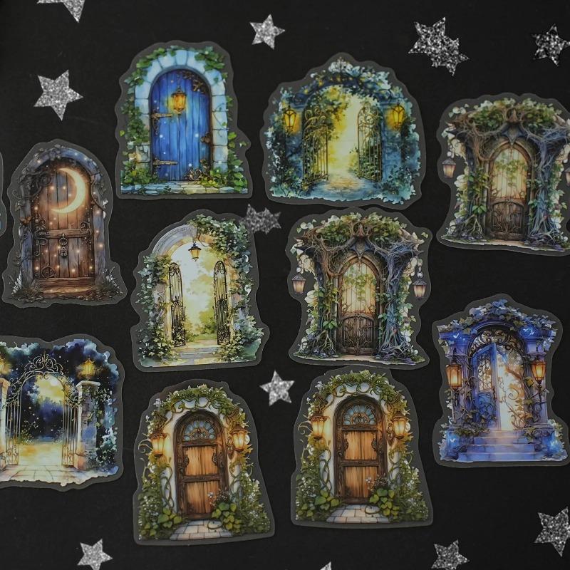 20 pçs/lote Kawaii Adesivos de Scrapbook História de Luz e Sombra DIY Jornaling Suprimentos de Scrapbooking Adesivo de Papelaria Decorativa