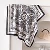 2025 New Summer Women Paisley 70x70cm Square Scarf Print Comfort Shade Imitation Silk Scarf Travel Scarves Bandana Hair Tie Band