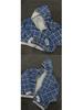 Herren Wendbarer Kapuzen-Karomuster-Patchwork-Reißverschluss-Hoodie - Herbst/Winter Kollektion