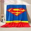 New Arrive Classic Superman Logo Blanket Sofa Bed Cover Four Season Soft Fluffy Quilt Blanket Flannel Throw Outdoor Leisure Nap