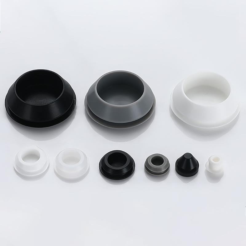 Snap-on Silicone Rubber Plug 3/3.5/4/4.5/5/6/6.5/7-14mm Soft Seal Hole Plugs Blanking End Cap T Type Hole Plug Cover Four Colors