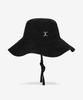 Bajal Va Curved Studded Big Visor Bucket Hat Black